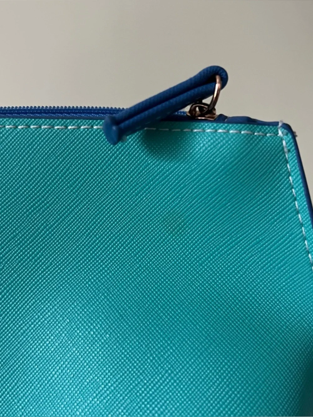 LA MER Turquoise Skincare Makeup Jewelry Zip Small Pouch Organize Storage Travel